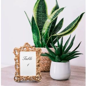 Rose Gold Baroque Table Top Picture Frame